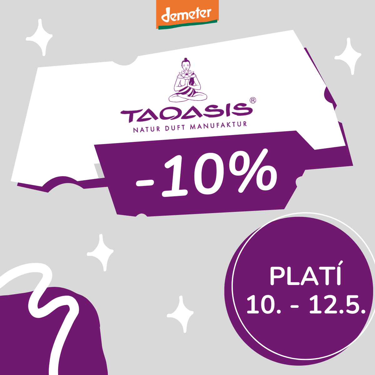 zľava 10% na produkty značky Taoasis