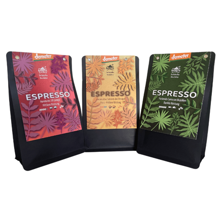 Balíček 3 demeter zrnkových káv 3 x 250g