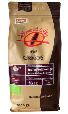 Demeter káva arabica z Indie Yellikodige 1kg