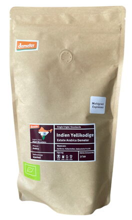 Demeter mletá káva arabica z Indie Yellikodige 350g