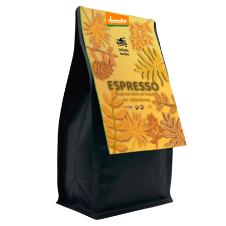 Demeter zrnková káva arabica z Peru 500g
