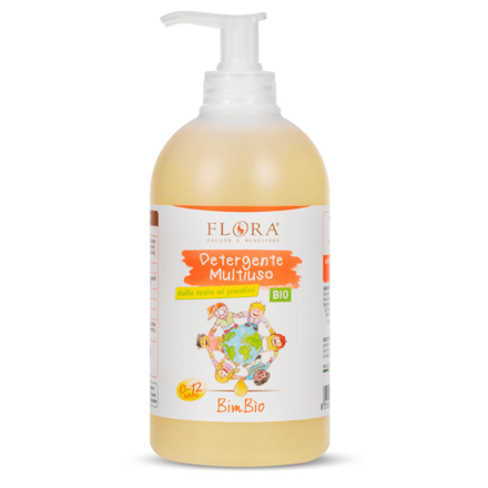 Flora detský čistiaci gél na ruky, telo a vlasy 500ml