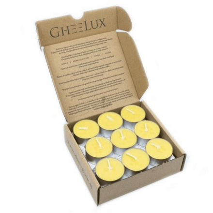 Golden Ghee čajové sviečky s ghee maslom 18ks