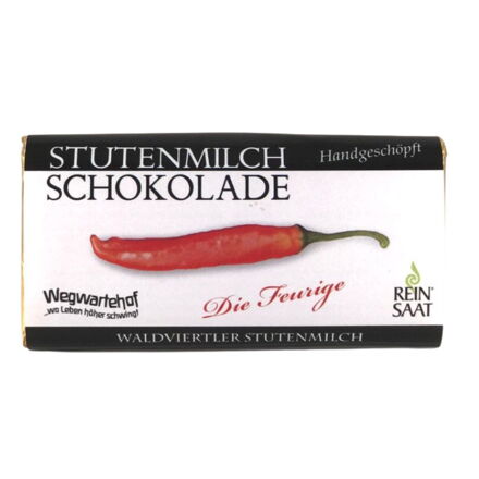 Wegwartehof biočokoláda s kobylím mliekom a čili 65g, plnená