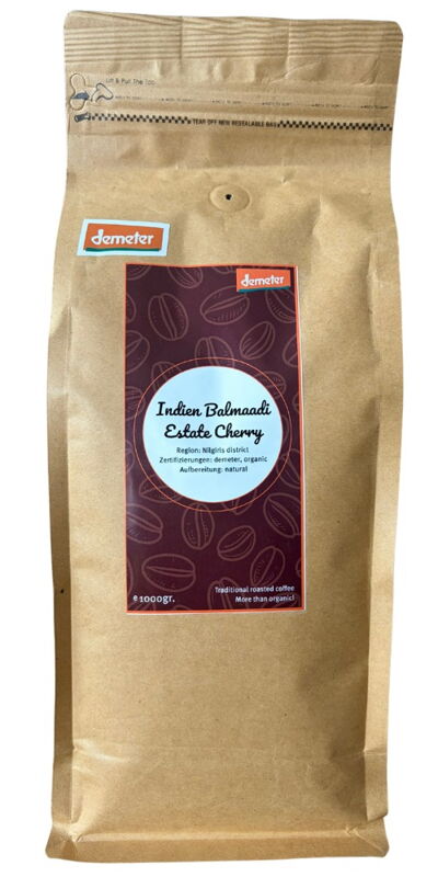 Demeter káva arabica z Indie Balmaadi 1kg