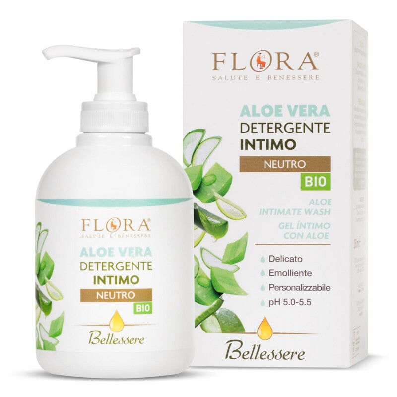 Flora intímny čistiaci gél s aloe vera 250ml