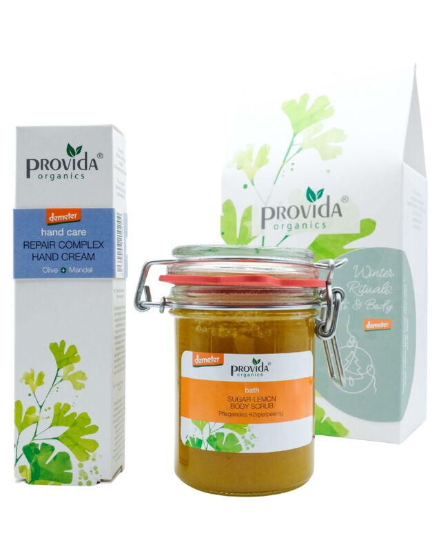 Provida set krém na ruky a peeling